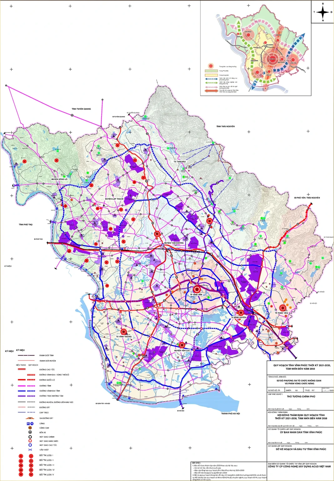 Quy hoạch tỉnh Vĩnh Phúc thời kỳ đến năm 2030