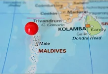 Bản đồ Maldives (Maldives Map, 马尔代夫地图, मालदीव का नक्शा)