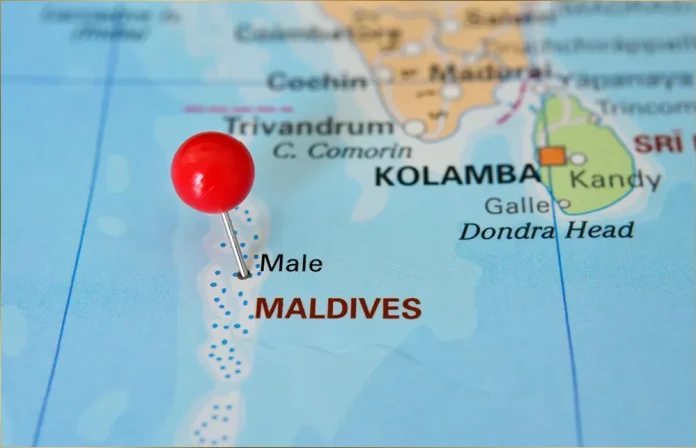 Bản đồ Maldives (Maldives Map, 马尔代夫地图, मालदीव का नक्शा)