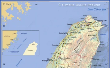 Bản đồ Đài Loan (Taiwan Map, 台湾地图, 台湾の地図, 대만 지도)