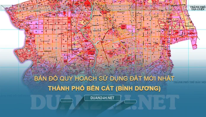 Tải về bản đồ quy hoạch sử dụng đất Thành phố Bến Cát (Bình Dương)