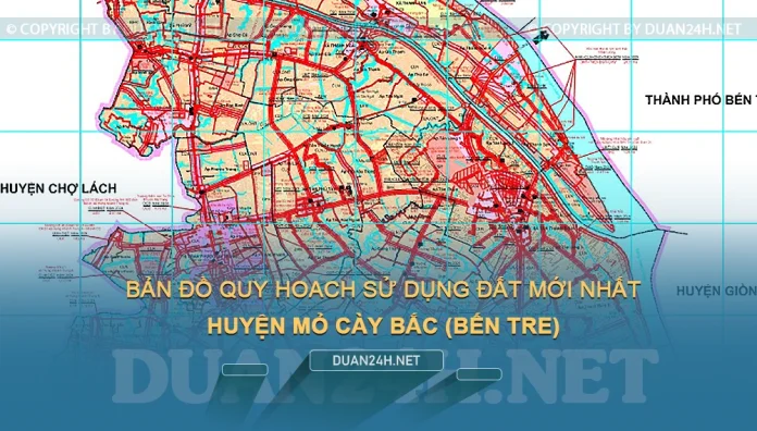 Bản đồ quy hoạch, kế hoạch huyện Mỏ Cày Bắc (Bến Tre)