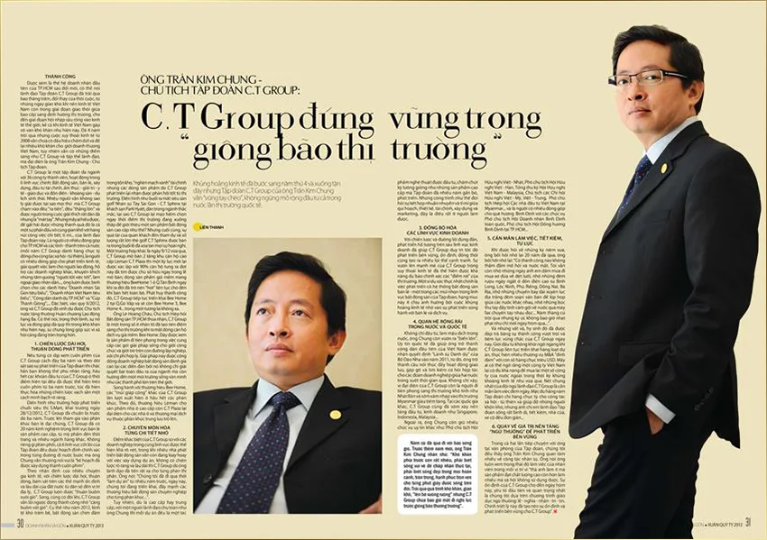 Ông Trần Kim Chung sinh năm 1967, ông là người sáng lập và hiện đang điều hành CT Group