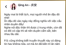 Qing An bịa chuyện về tục Lễ Thất Tịch ăn Đậu Đỏ để cầu duyên