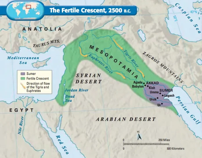 Bản đồ Lưỡng Hà, Mesopotamia Map, 美索不达米亚地图