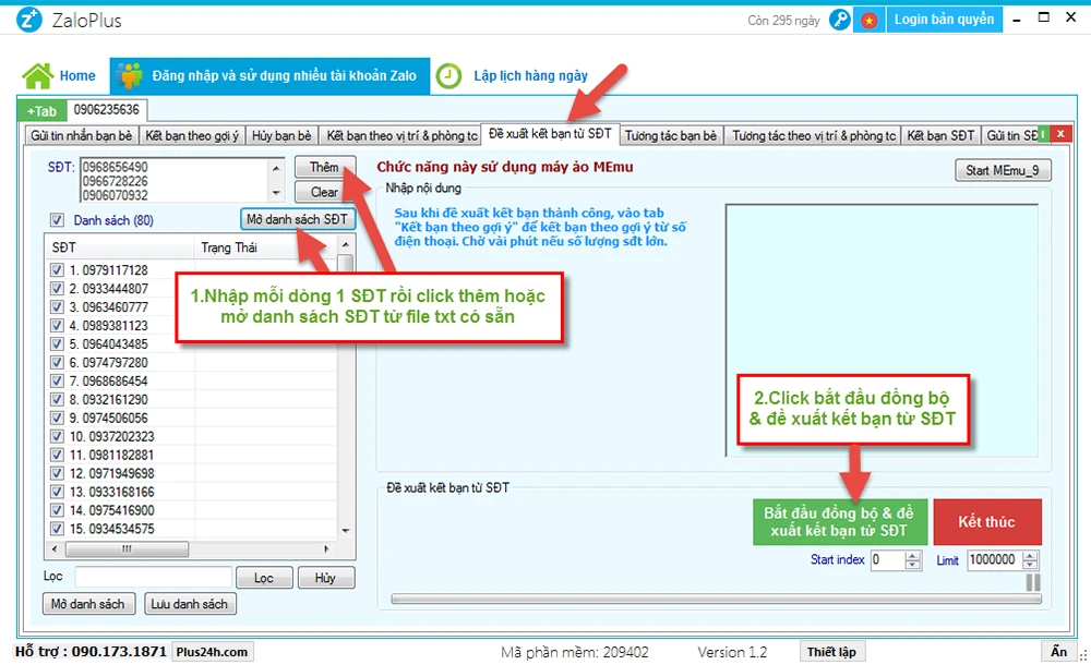 Tự động đề xuất và gửi lời mời kết bạn từ file danh sách số điện thoại mà bạn cung cấp