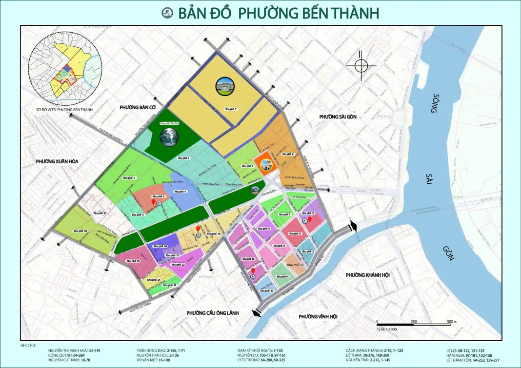 Bản đồ phường Bến Thành (TP HCM)